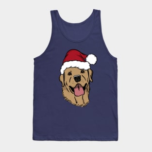 Yellow Lab Santa Christmas Tank Top